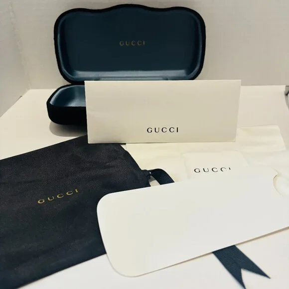 Authentic GUCCI Brown Tortoise Oversized Sunglasses - New with Packaging - Picture 3 of 7